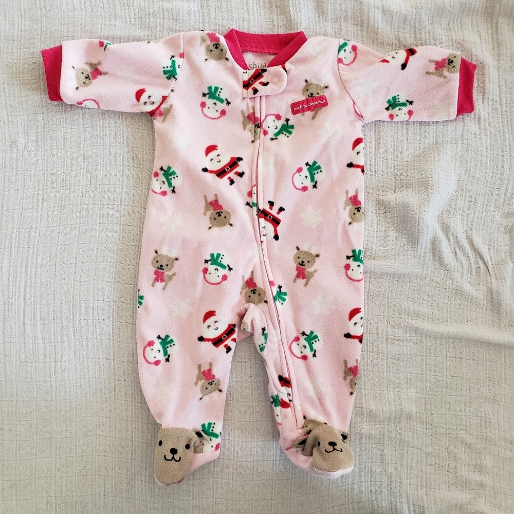 Carter's Christmas footie pajamas